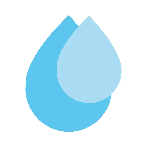 Gotas de agua azul icono — Archivo Imágenes Vectoriales