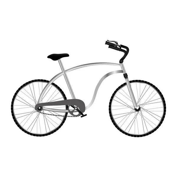 Fiets voertuig pictogram — Stockvector