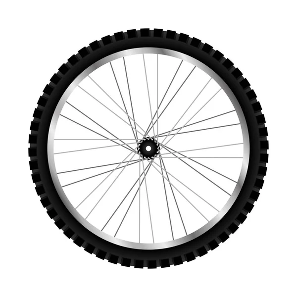 Ícone de roda de bicicleta — Vetor de Stock