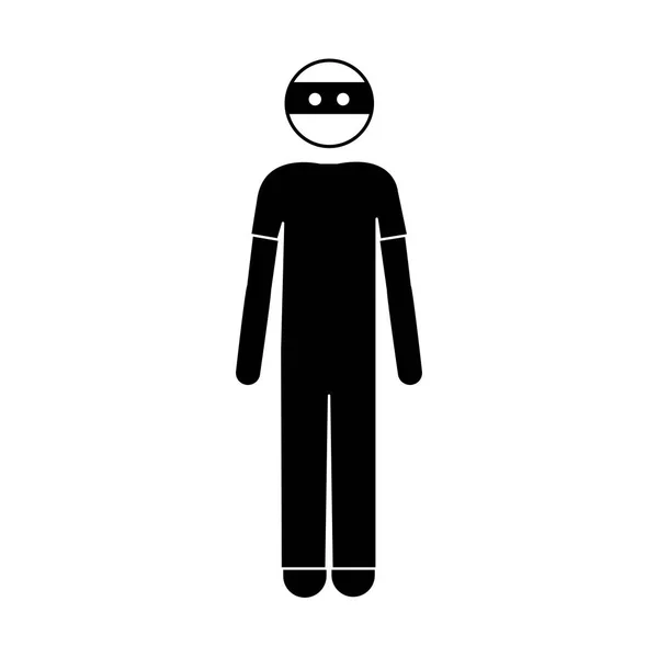 Voleur homme icône — Image vectorielle