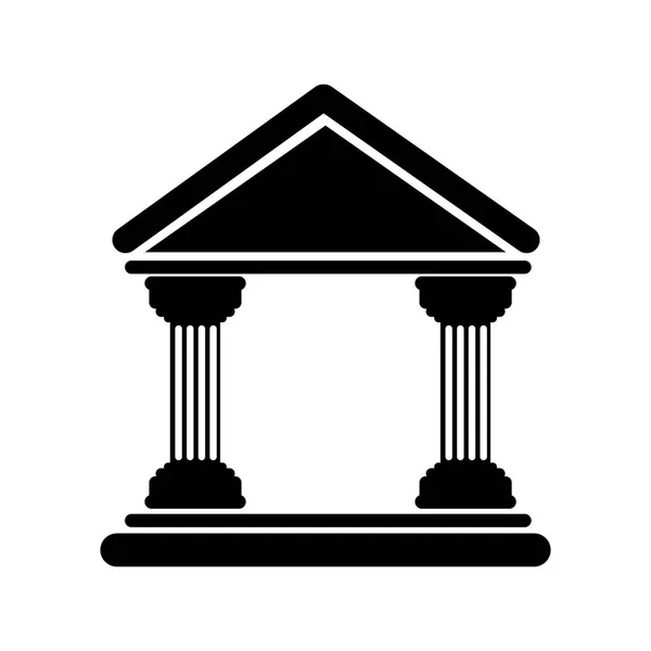 Bank building icon — Stock Vector