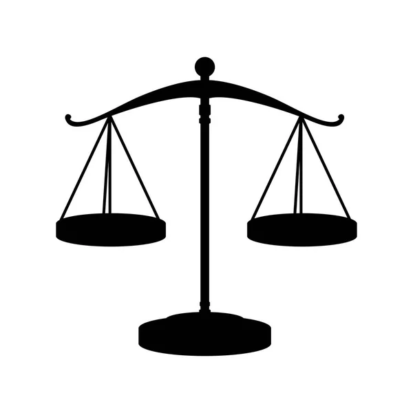 Scale of justice law — Stock Vector