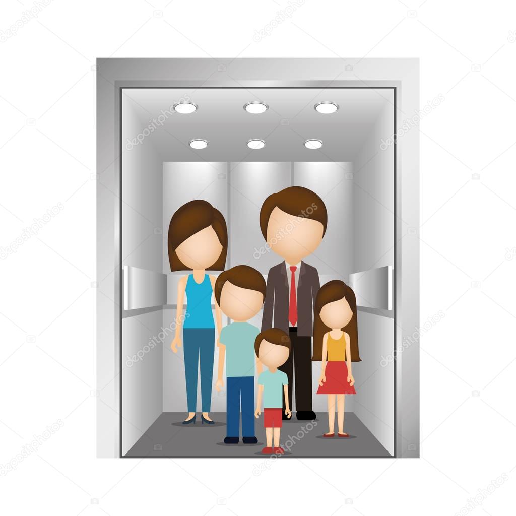 people in elevator design