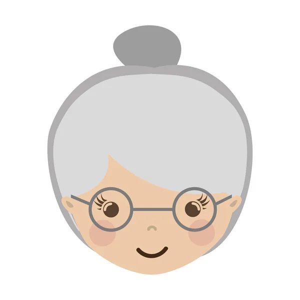 Yaşlı kadın simgesi — Stok Vektör