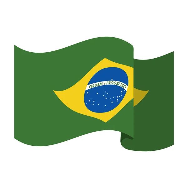 Brazilië symbolen ontwerp — Stockvector