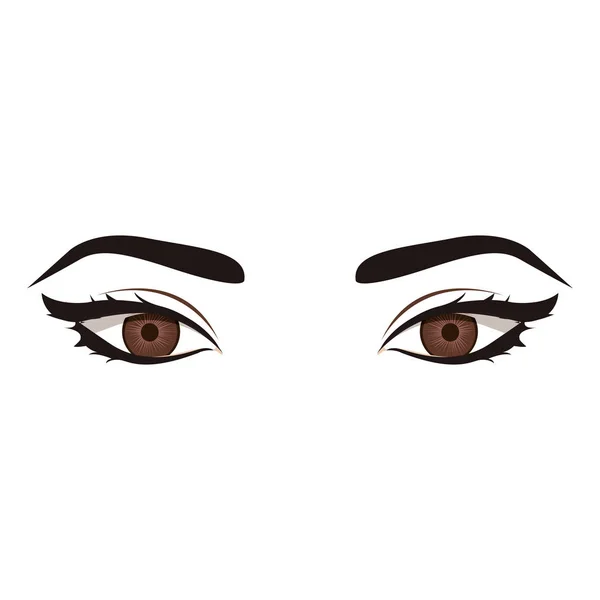 Mujer ojos diseño — Archivo Imágenes Vectoriales