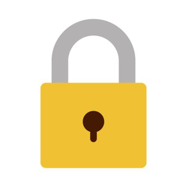 Güvenlik asma kilit simgesi