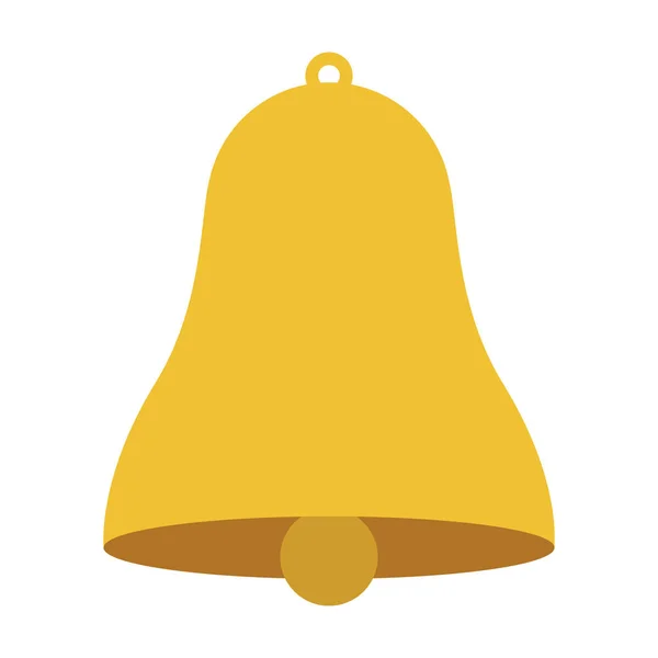 Icono de campana amarilla — Vector de stock
