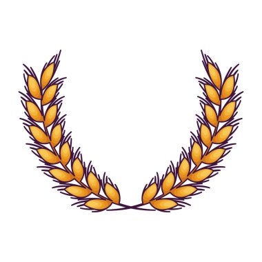 İzole buğday kulak tasarım