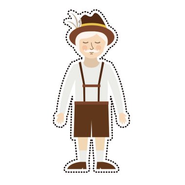 Almanya kültür izole oktoberfest simgesi