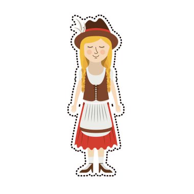 Almanya kültür izole oktoberfest simgesi