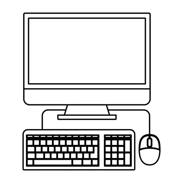 Diseño de dispositivos informáticos aislados — Archivo Imágenes Vectoriales