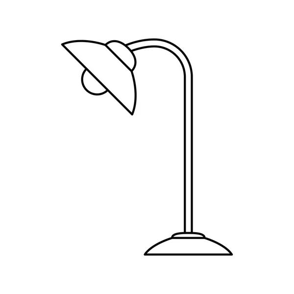 Eve lamba tasarımı izole — Stok Vektör