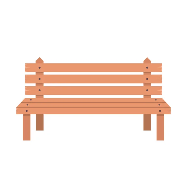 Isolated bench of park design — Stock Vector