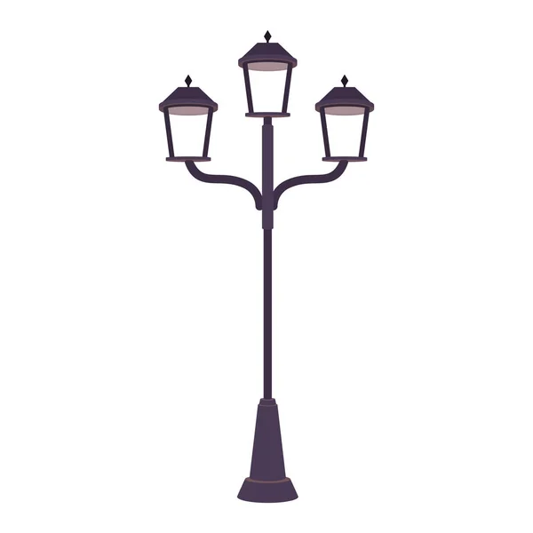 Isolierte Lampe der Parkgestaltung — Stockvektor