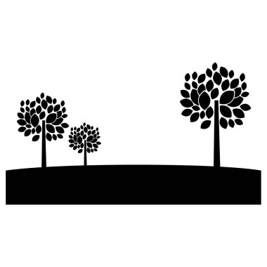 Ağaç bitki yaprakları tasarımı ile