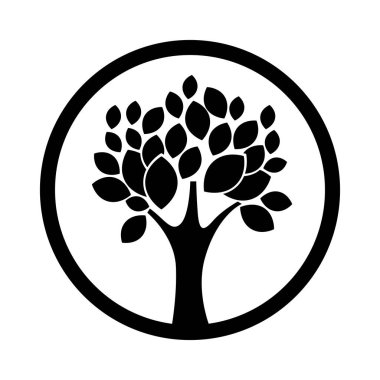 Ağaç bitki yaprakları tasarımı ile