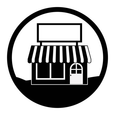 İzole küçük mağaza tasarım