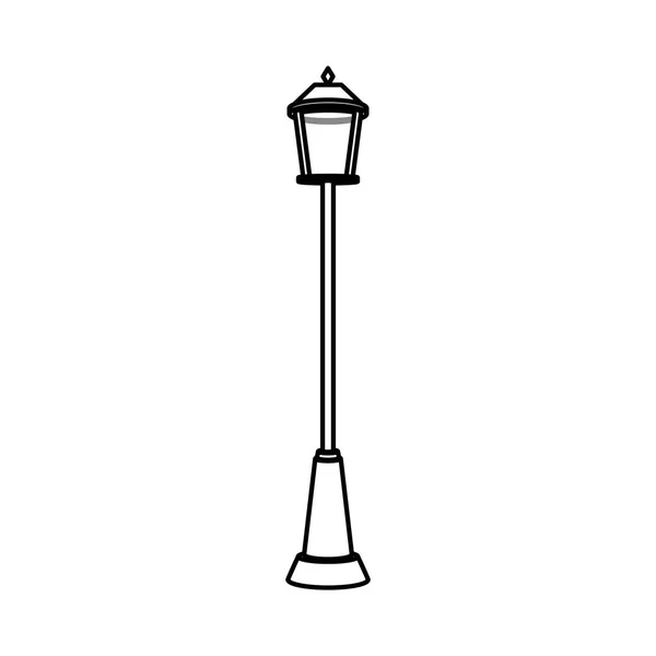 Изолированная лампа дизайна парка — стоковый вектор