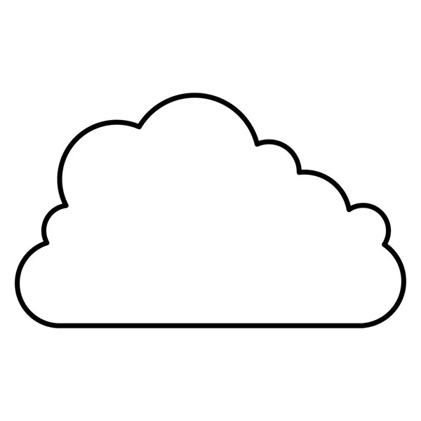 격리 된 날씨 구름 디자인 — 스톡 벡터