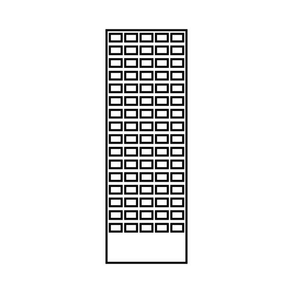 De bouw van de toren van de stad design — Stockvector