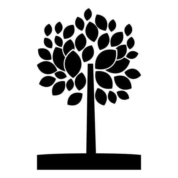Δέντρο φυτό με σχέδιο φύλλα — Διανυσματικό Αρχείο