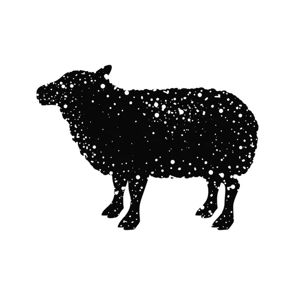 Lamb hospodářských zvířat zvířecí design — Stockový vektor