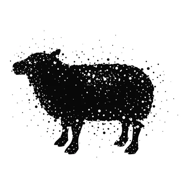 Lamb hospodářských zvířat zvířecí design — Stockový vektor