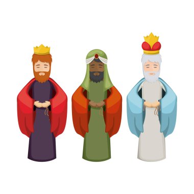 Üç wisemen cartoon tasarım