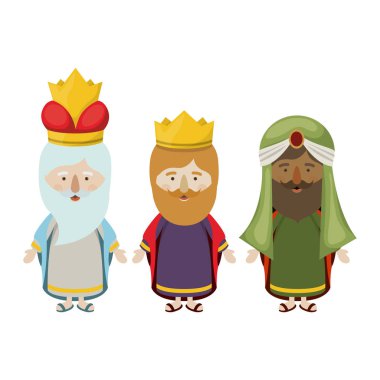 Üç wisemen cartoon tasarım