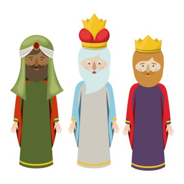 Üç wisemen cartoon tasarım