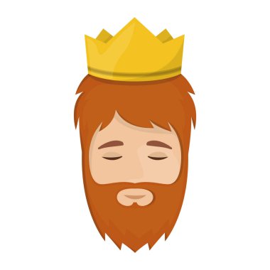 Wiseman karikatür mutlu Epifani gün tasarım