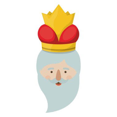 Wiseman karikatür mutlu Epifani gün tasarım