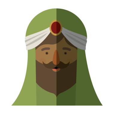 Wiseman karikatür mutlu Epifani gün tasarım