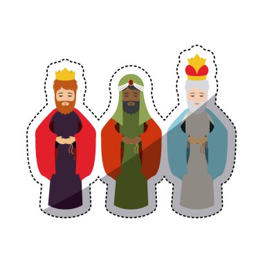 Üç wisemen cartoon tasarım