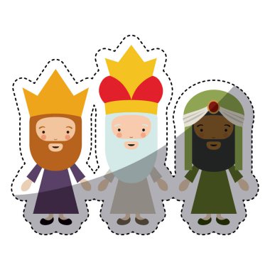 Üç wisemen cartoon tasarım
