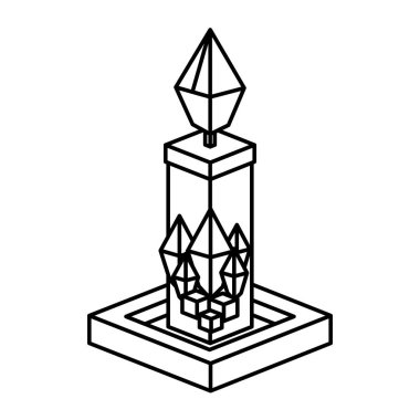İzometrik Noel mum tasarım