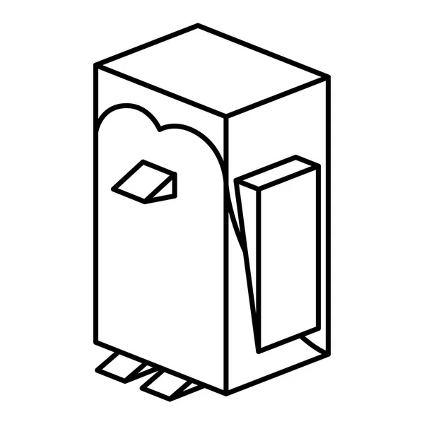 Isometrisk jul pingvin design — Stock vektor