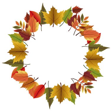 Sonbahar sezonu tasarım yaprakları