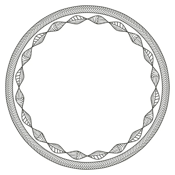 Conception de cercle boho isolé — Image vectorielle