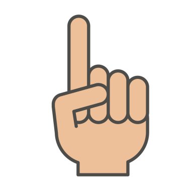 İzole el jest tasarım