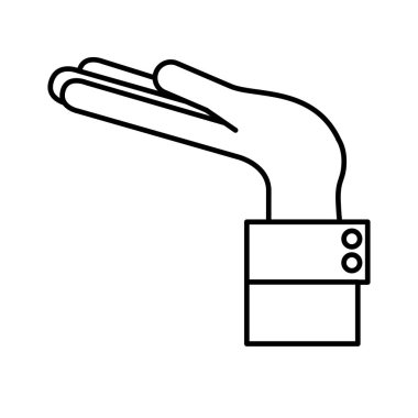 İzole el jest tasarım