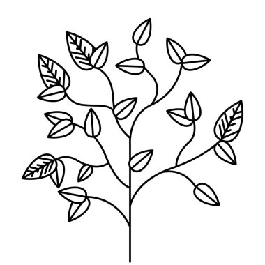 Yaprak tasarımı ile bitki