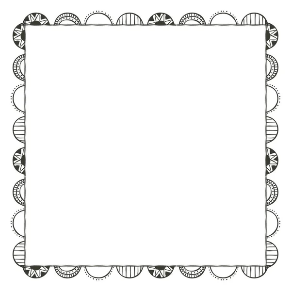 Projeto isolado do quadro do boho — Vetor de Stock