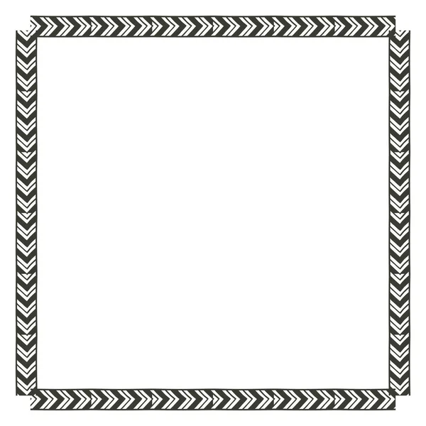 Geïsoleerde boho frame design — Stockvector