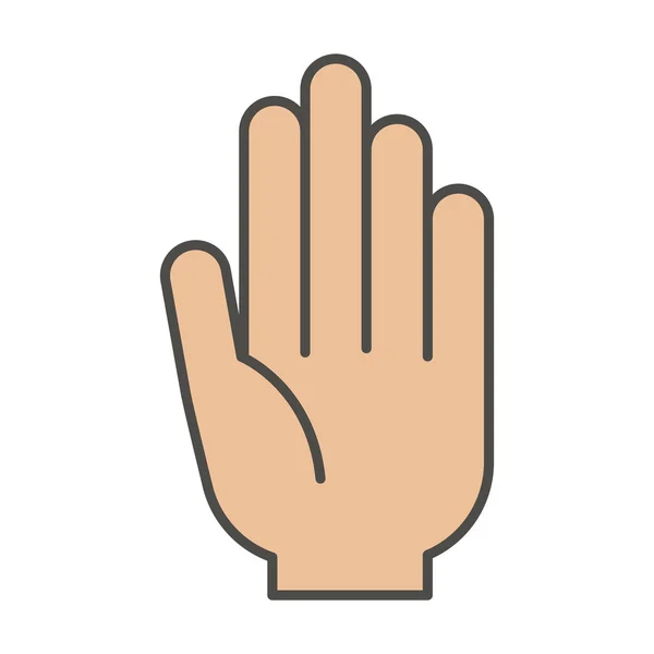 Isolerade hand gest design — Stock vektor