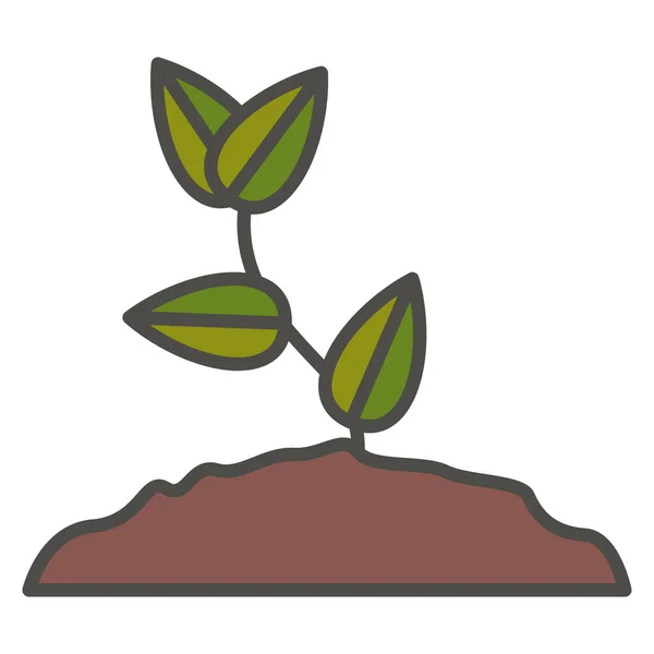 Рослина з дизайном листя — стоковий вектор