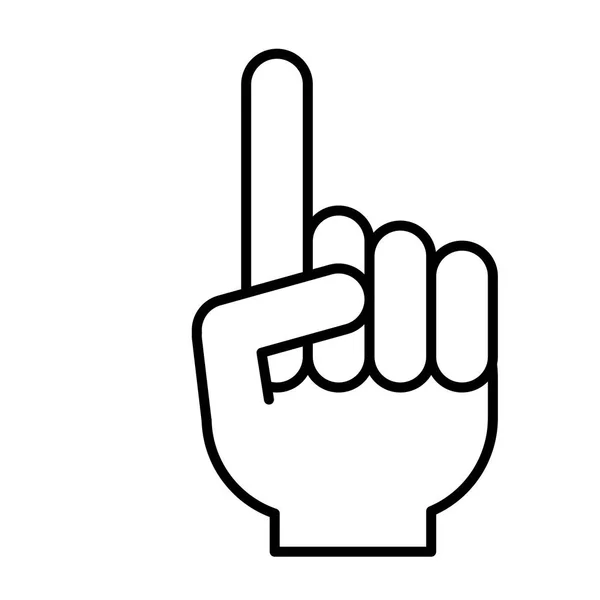 Izolované rukou gesto design — Stockový vektor