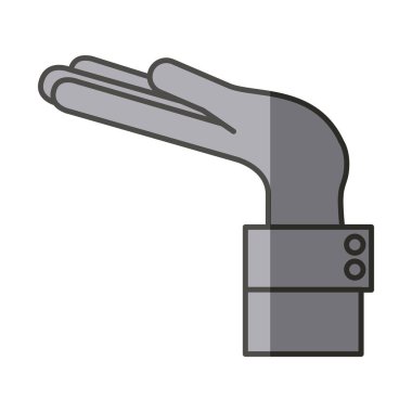 İzole el jest tasarım