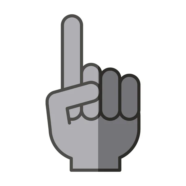 Geïsoleerde hand gebaar ontwerp — Stockvector